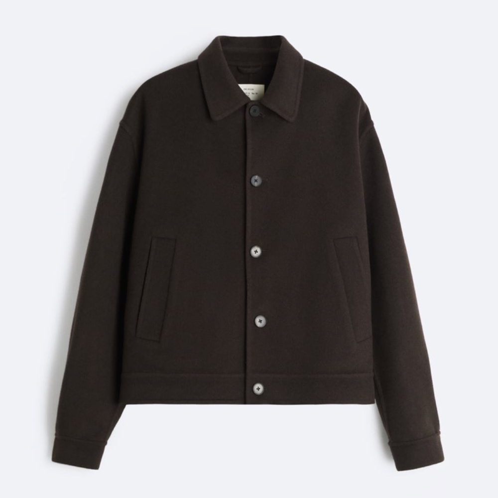 Zara Origins Collection 100% Wool Brown Jacket